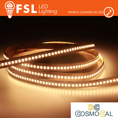 Striscia LED 5m IP20 2835 24V - 16W/m 240led/m 3000K
