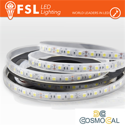Striscia LED 5m IP65 5050 24V - 12W/m 60led/m 4000K