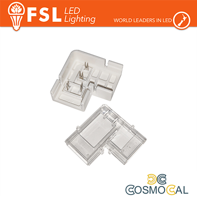 Connettore angolare 90° per strisce LED 220V