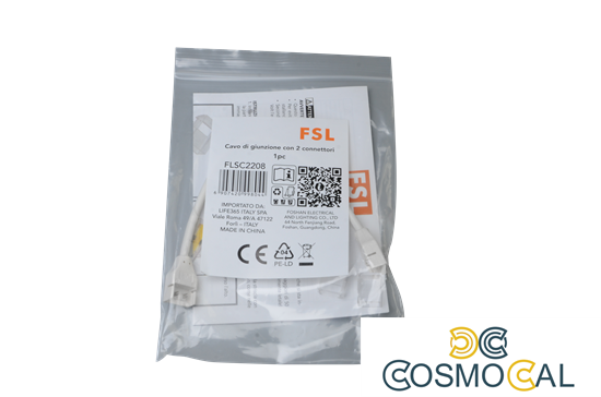 Cavo di giunzione 20cm, con 2 connettori LED 220V