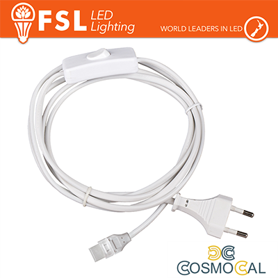 Cavo spina 1m per strisce LED220V con interruttore
