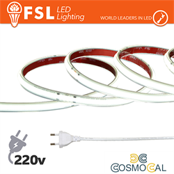 Striscia LED COB 20metri - IP65 6500K 220V 15W/m 1350lm/m+KIT ta