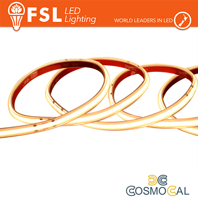 Striscia LED COB 5metri - IP65 3000K 24V 15W/m 1450lm/m CRI90
