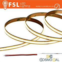 Striscia LED COB 5metri - IP20 4000K 24V 15W/m 1500lm/m CRI90