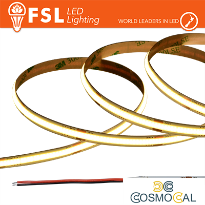 Striscia LED COB 5metri - IP20 4000K 24V 15W/m 1500lm/m CRI90