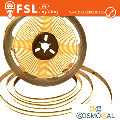 Striscia LED COB 5metri - IP20 4000K 24V 15W/m 1500lm/m CRI90