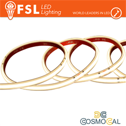 Striscia LED COB 5metri - IP65 4000K 24V 15W/m 1500lm/m CRI90