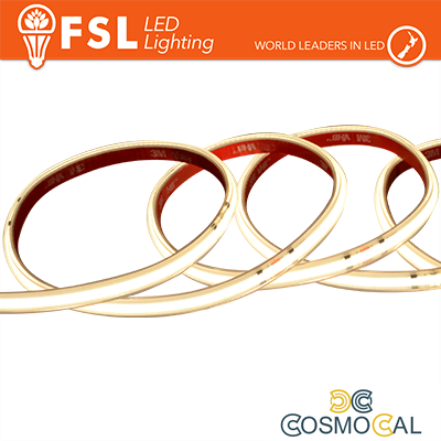 Striscia LED COB 5metri - IP65 4000K 24V 15W/m 1500lm/m CRI90