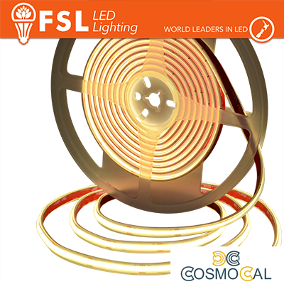 Striscia LED COB 5metri - IP65 4000K 24V 15W/m 1500lm/m CRI90