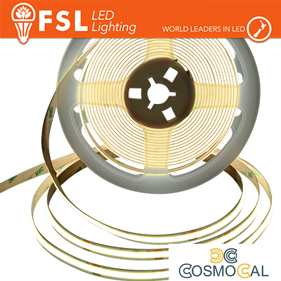 Striscia LED COB 5metri - IP20 6500K 24V 15W/m 1500lm/m CRI90