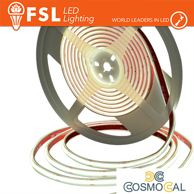 Striscia LED COB 5metri - IP65 6500K 24V 15W/m 1500lm/m CRI90