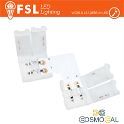 Connettore rapido L per strip LED monocolore 10mm
