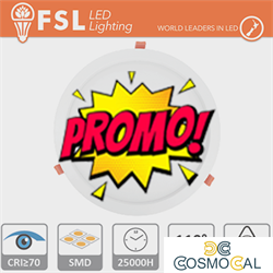 Downlight LED IP20 24W 3000K 1800LM 110° FORO:285mm