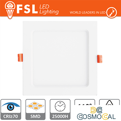 Downlight LED IP20 24W 4000K 1900LM 110° FORO:285x285mm