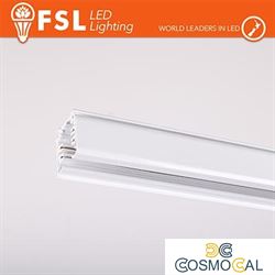 FSL Binario per proiettori Trifase 2metri BIANCO