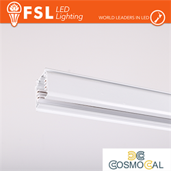 FSL Binario per proiettori Trifase 2metri BIANCO