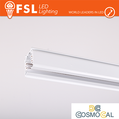 FSL Binario per proiettori Trifase 2metri BIANCO