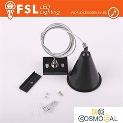 FSL Gancio di sospensione per binario trifase - colore NERO