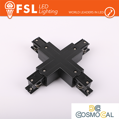 FSL Connettore Forma X per binario Trifase - Colore NERO