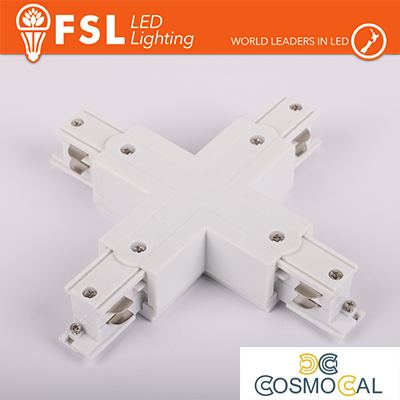 FSL Connettore Forma X per binario Trifase - Colore BIANCO