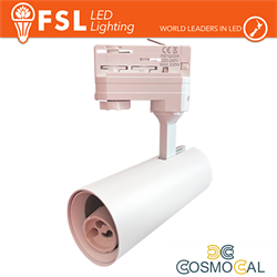 Proiettore a Binario Trifase BIANCO - Porta GU10