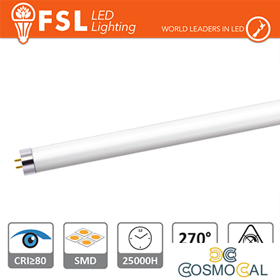 T5 LED Tubo Vetro - 12W 1000LM 4000K G5 PF0.5 Size:870x21mm