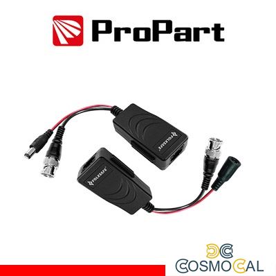 Coppia di Balun video HD cat5e/6 ad 1 canale e alimentazione