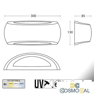 FRANCY GRIGIO OPALE E27 A60 LED 8,5W CCT 3WHITE