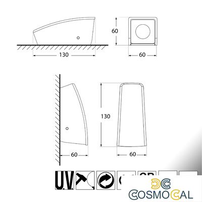MAMETE SQUARE NERO SATIN LED G9 1,7W 4000K