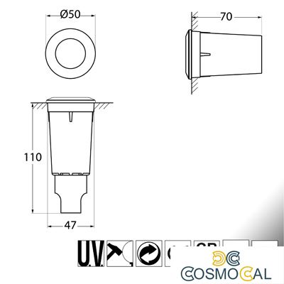 ALDO NERO SATIN LED G9 1,7W 4000K