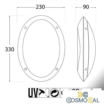 MADDI BIANCO OPALE E27