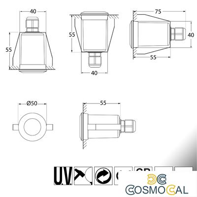 TERESA 50 BIANCO SATIN LED G9 1,7W 4000K