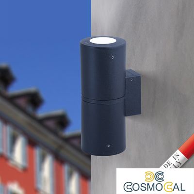 FRANCA 90 2L WALL NERO SATIN LED GU10 7W CCT 3WHITE