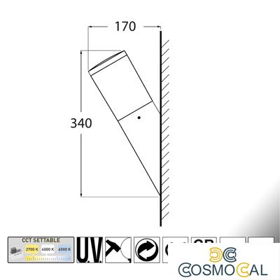 AMELIA FS BIANCO OPALE E27 A60 LED 11W CCT 3WHITE