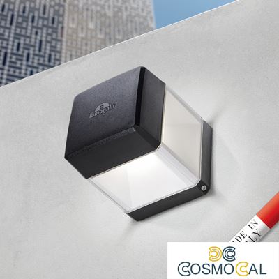 ELISA WALL NERO TRASP LED GX53 10W CCT 3WHITE