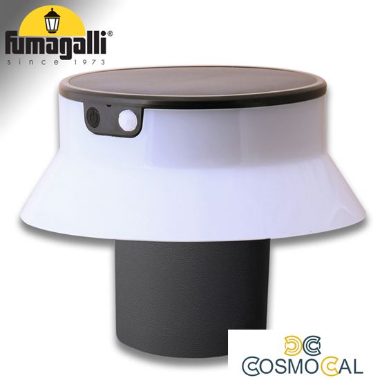 FELICE 200 SPIKE NERO SOLAR LED Ø150 PIR CCT SET RIFL. OPALE