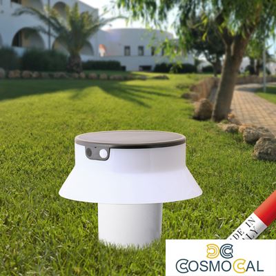 FELICE 200 SPIKE BIANCO SOLAR LED Ø150 PIR CCT SET