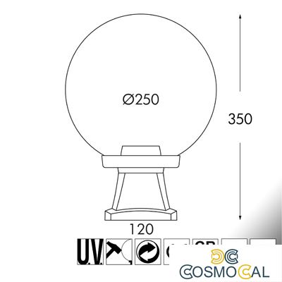 DISMA/G250 NERO TRASP E27