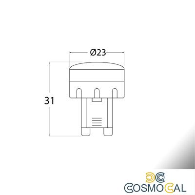 Lampadina LED G9 - 1,7W 4000K - Fumagalli