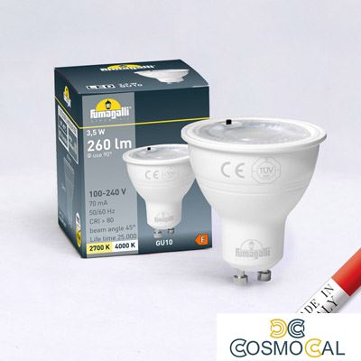 Lampadina LED GU10 - 3,5W - CCT - Fumagalli