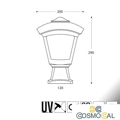 DISMA/ROBY GRIGIO TRASP E27