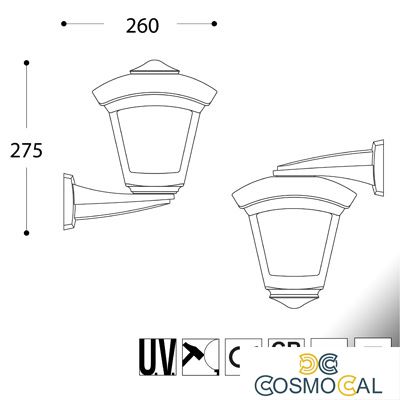 NARDO/ROBY NERO TRASP E27