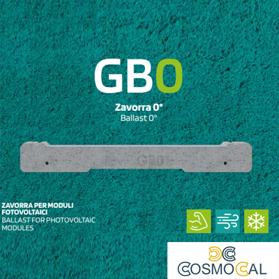 Zavorra per moduli fotovoltaici 0°