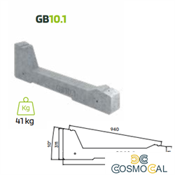 Zavorra per moduli fotovoltaici 10° - 1° fila