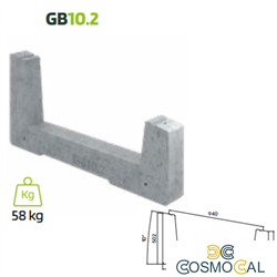 Zavorra per moduli fotovoltaici 10° - 2° fila