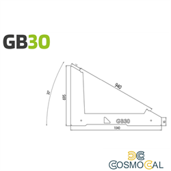 Zavorra per moduli fotovoltaici 30°