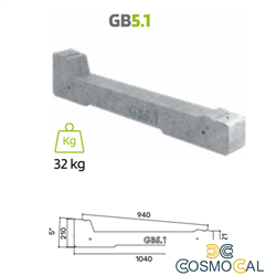 Zavorra per moduli fotovoltaici 5° - 1° fila
