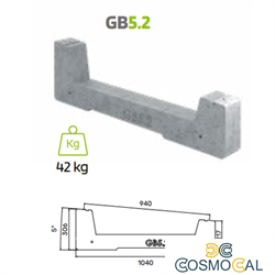 Zavorra per moduli fotovoltaici 5° - 2° fila