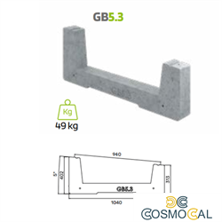 Zavorra per moduli fotovoltaici 5° - 3° fila