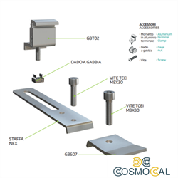 KIT STAFFA NEX PRO PER MODULI DI GRANDI DIMENSIONI